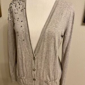 Sequin Embellished Beige Women's Sweater